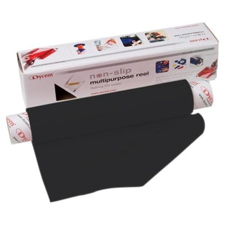 Fabrication Enterprises 50-1501BLK 8 in. x 6.5 ft. Dycem Non-Slip Material Roll; Black 50-1501BLK